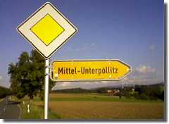 Wegweiser Mittel-Unterpöllitz